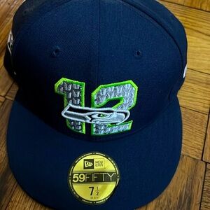 NWT new era nfl Seahawks draft 7 1/2 hat